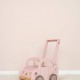 Premergator din lemn - Minivan Pink - Little Dutch