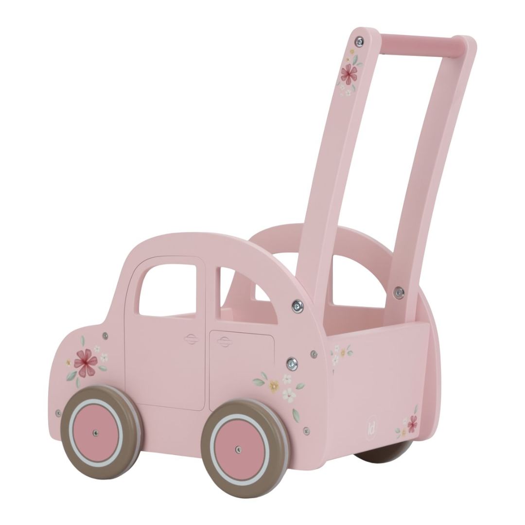 Premergator din lemn - Minivan Pink - Little Dutch