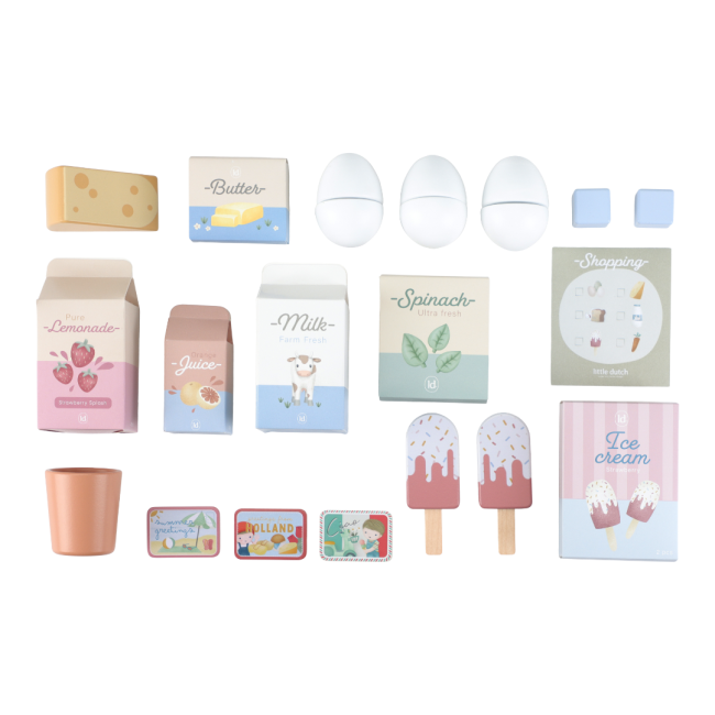 Frigider din lemn FSC pentru copii - Essentials - Little Dutch