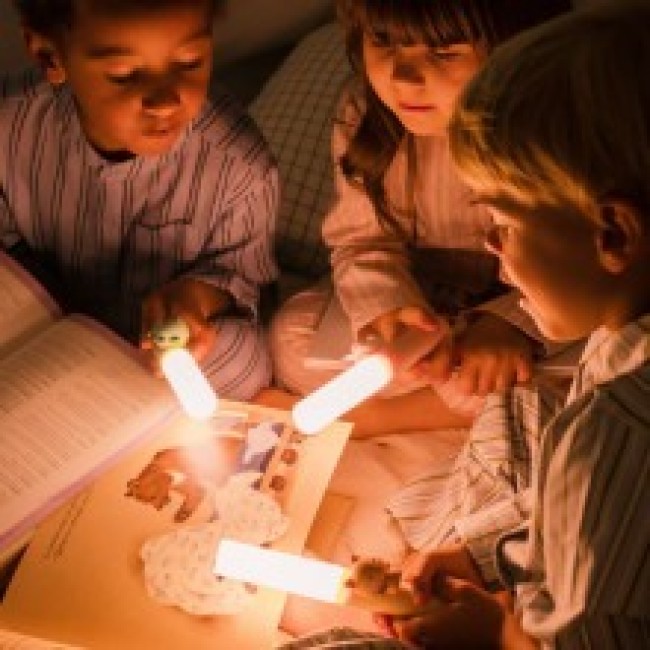 Lanterna pentru copii cu suport magnetic - Dino - The Zoofamily