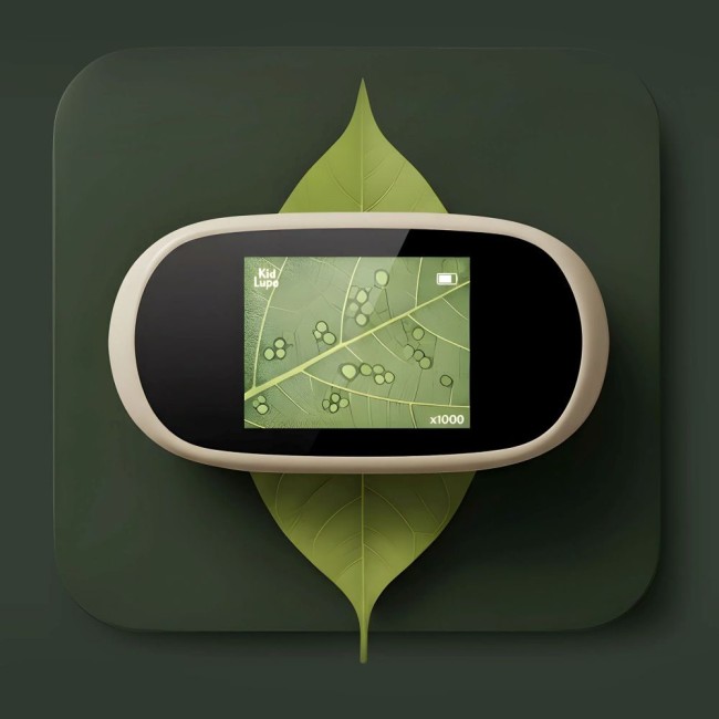 Microscop si binoclu pentru copii 2 in 1 - Discovery Green - KidLupe