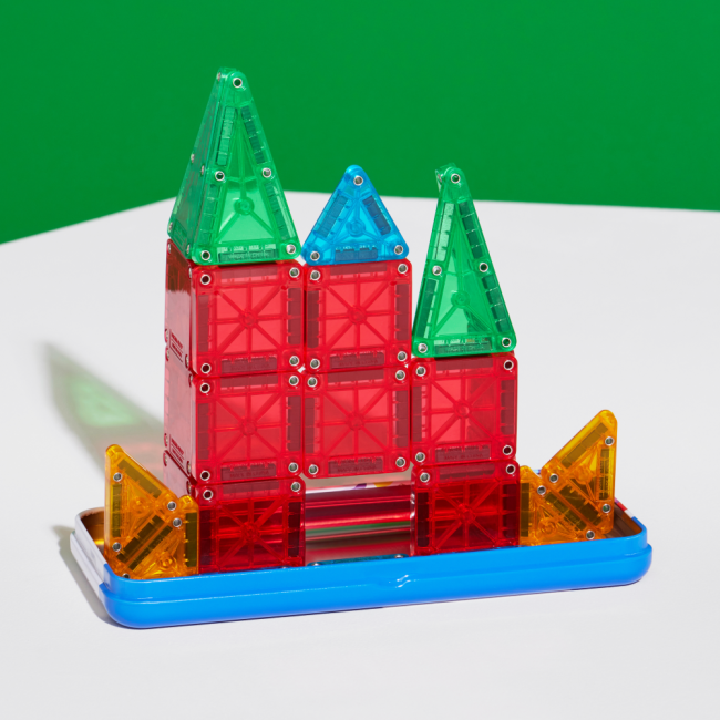 Magna-Tiles microMAGS Travel 26 de piese - joaca magnetica in deplasare