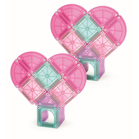 Set magnetic Travel 26 de piese - Heart to Heart - Magna-Tiles
