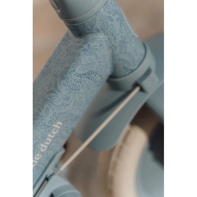 Tricicleta 4 in 1 cu bara de impingere - Blue - Little Dutch