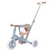 Tricicleta 4 in 1 cu bara de impingere - Blue - Little Dutch