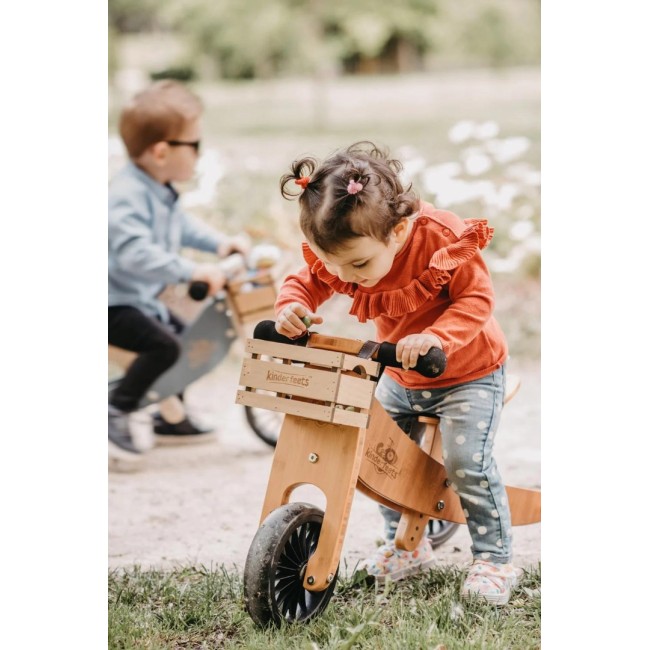 Tricicleta Tiny Tot Plus Kinderfeets din Lemn pentru Copii