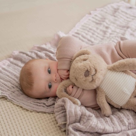 Jucarie textila Milo Heartbeat Comforter - brown - Flow Amsterdam Jucarie textila Milo Heartbeat Comforter - brown - Flow Amsterdam