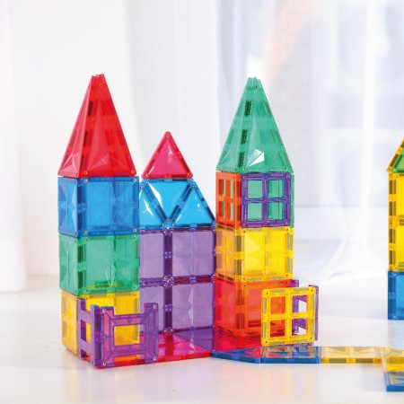 Set de constructie magnetic - Inventive Pack Intense, 110 piese - Cleverclixx Set de constructie magnetic - Inventive Pack Intense, 110 piese - Cleverclixx