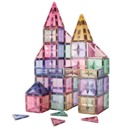 Set de constructie magnetic - Mega Creative Pack Pastel - 210 piese - Cleverclixx Set de constructie magnetic - Mega Creative Pack Pastel - 210 piese - Cleverclixx