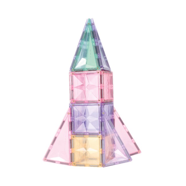 Set de constructie magnetic - Petite Pack Pastel - 36 de piese - Cleverclixx