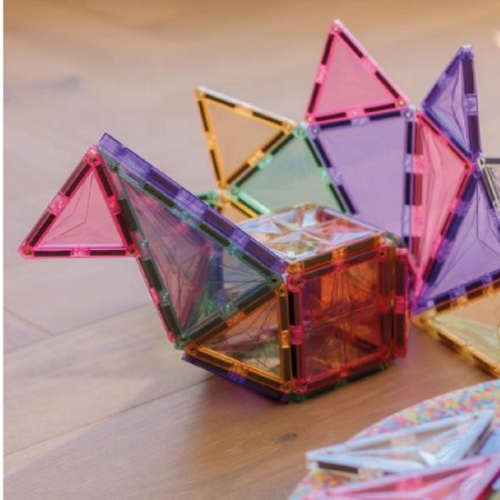 Set de constructie magnetic - Petite Pack Pastel - 36 de piese - Cleverclixx Set de constructie magnetic - Petite Pack Pastel - 36 de piese - Cleverclixx