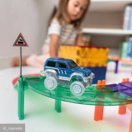 Masina Race Track -  Blue - Cleverclixx Masina Race Track -  Blue - Cleverclixx