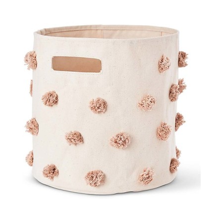 Cos de depozitare - Pom Pom - 33 x 30,5 cm - 100% bumbac natural - Pehr