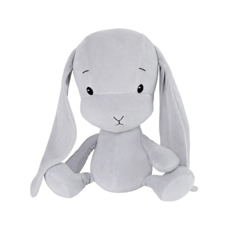 Iepuras din plus - gri cu urechi gri - 35cm - Effiki Iepuras din plus - gri cu urechi gri - 35cm - Effiki