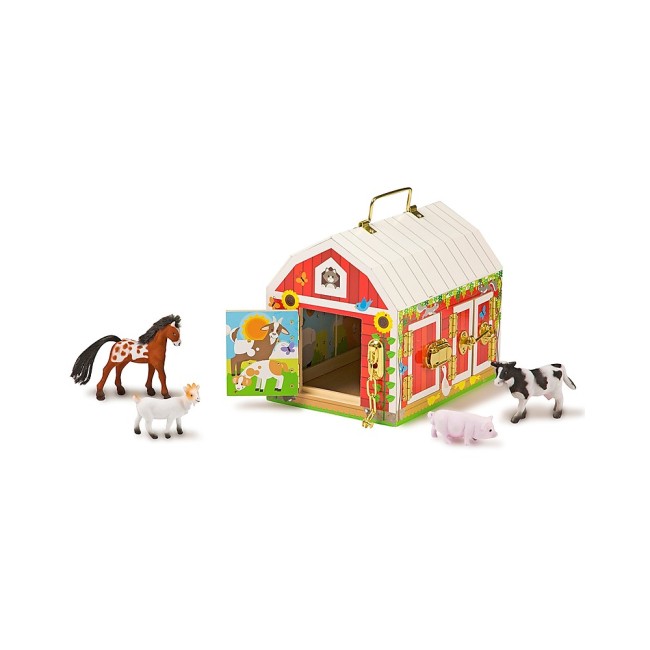 Ferma de animale cu zavoare si incuietori - Melissa&Doug