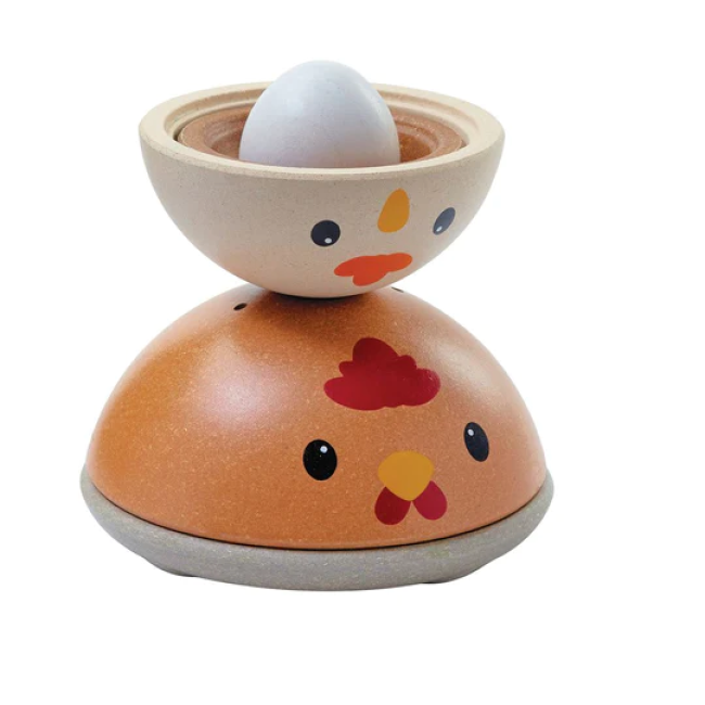 Jucarie din lemn - Chicken Nesting - Plan Toys