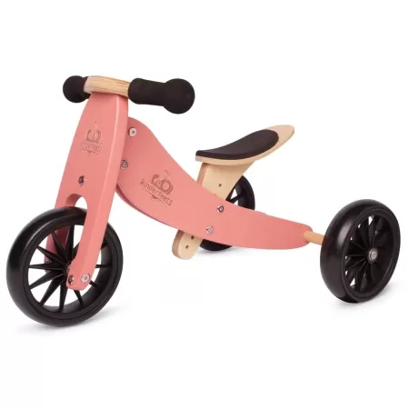 Tricicleta de echilibru 2 in 1 - Tiny Tot coral - Kinderfeets Tricicleta de echilibru 2 in 1 - Tiny Tot coral - Kinderfeets