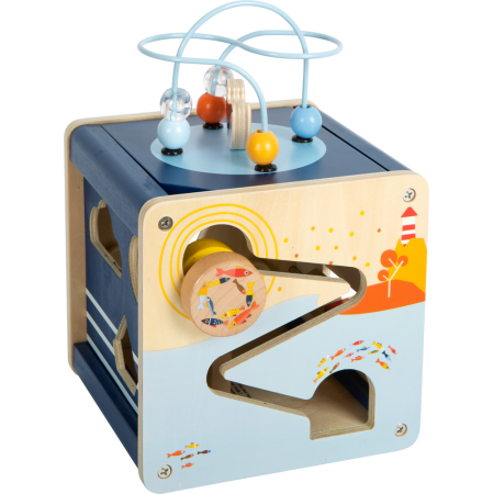 Cub din lemn cu activitati - Big Ocean - Small Foot