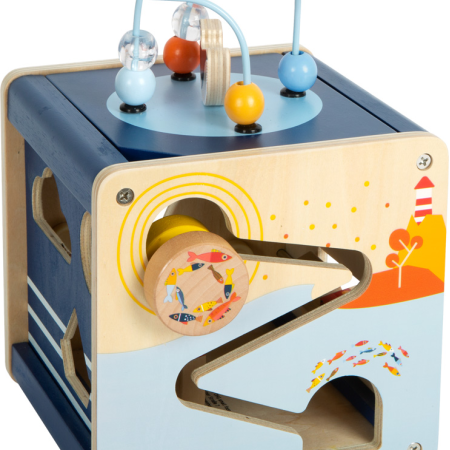 Cub din lemn cu activitati - Big Ocean - Small Foot