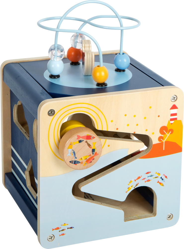 Cub din lemn cu activitati - Big Ocean - Small Foot