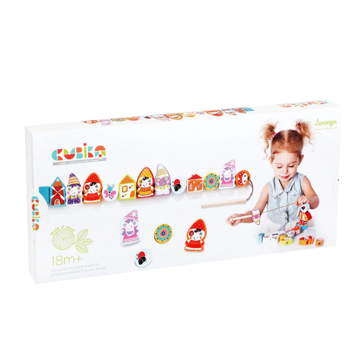 Jucarie din lemn de insiruire - Cubika