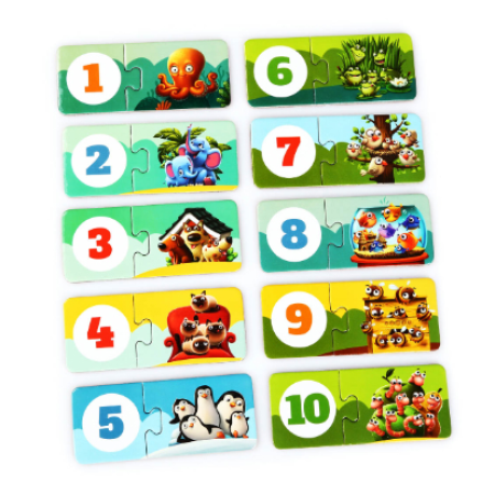 Puzzle pentru copii - Sa ne numaram prietenii - Puzzlika Puzzle pentru copii - Sa ne numaram prietenii - Puzzlika