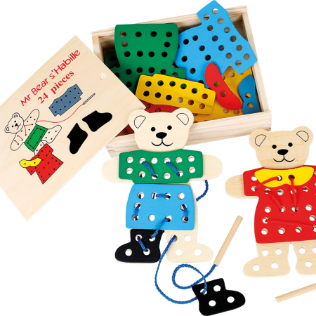 Joc de indemanare - Imbracarea ursului - Small Foot  Joc de indemanare - Imbracarea ursului - Small Foot