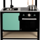 Bucatarie din lemn pentru copii cu accesorii si butoane cu clic - Model Industrial - Small Foot