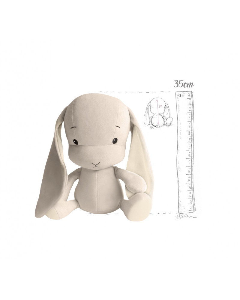 Iepuras din plus - crem cu urechi crem - 35cm - Effiki