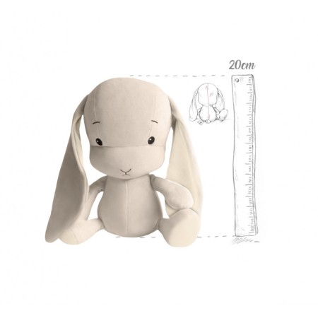 Iepuras din plus - crem cu urechi crem deschis - 20 cm- Effiki