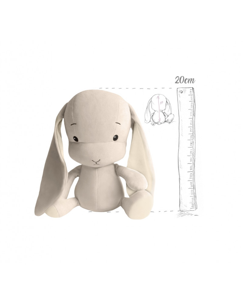 Iepuras din plus - crem cu urechi crem deschis - 20 cm- Effiki