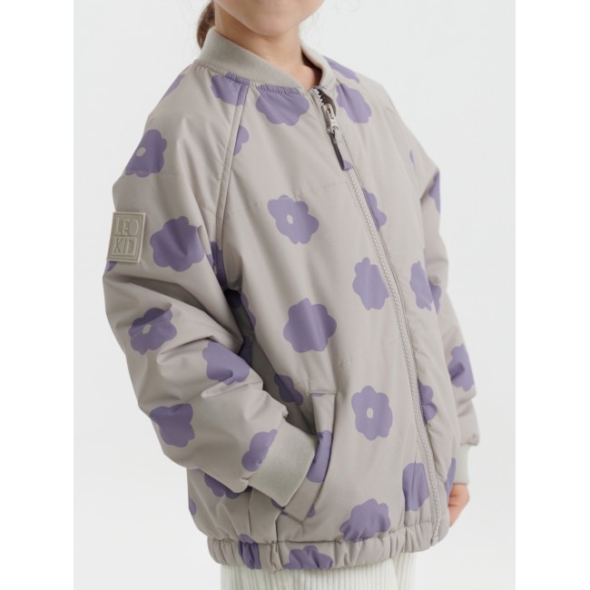 Geaca bomber pentru copii - Lilac Heather - Leokid