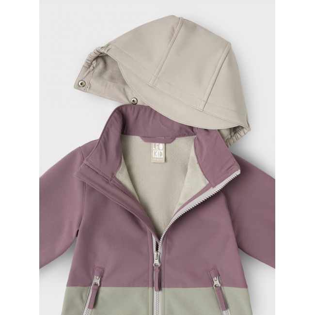 Jacheta Softshell Color Block - Minnow Pink - Leokid