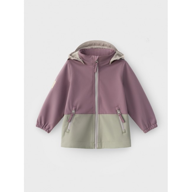 Jacheta Softshell Color Block - Minnow Pink - Leokid