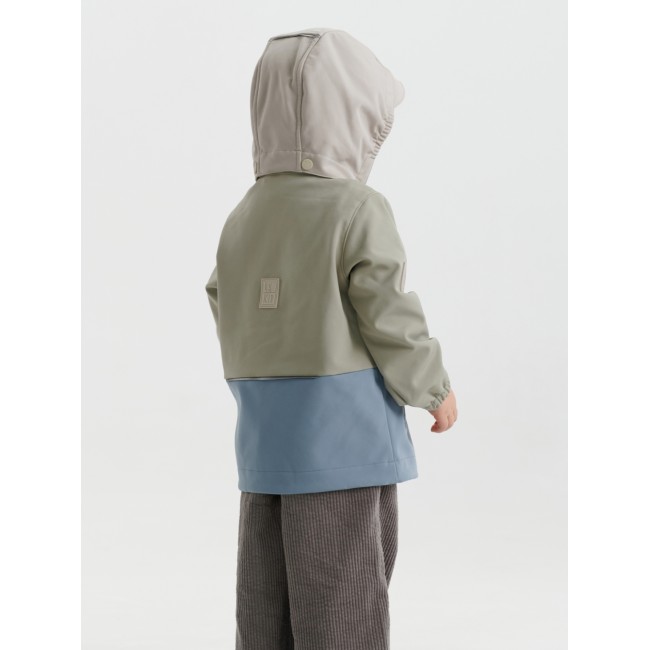 Geaca Softshell Color Block - Wood Sage - Leokid