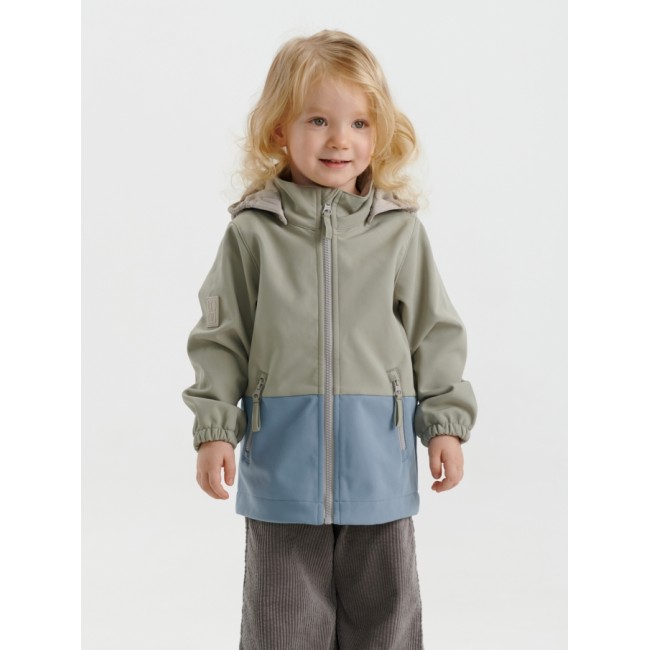 Geaca Softshell Color Block - Wood Sage - Leokid