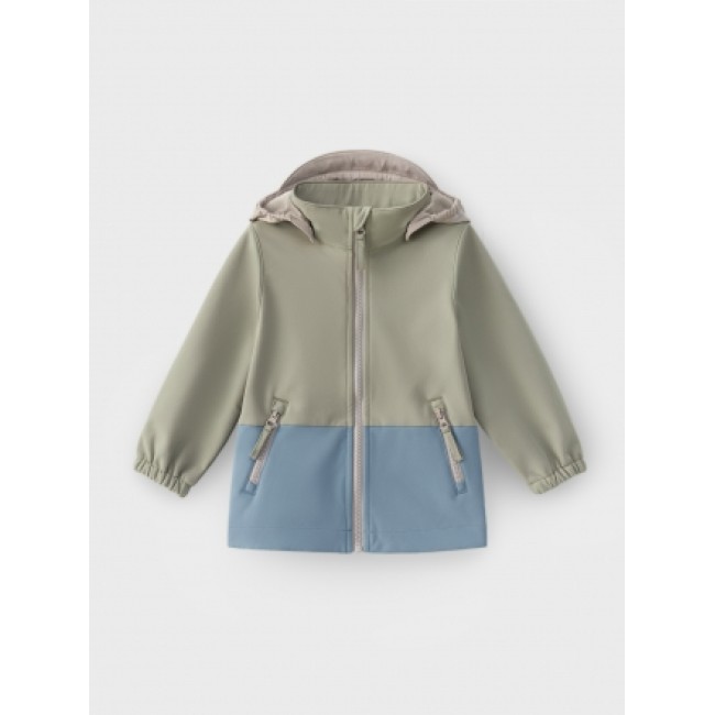 Geaca Softshell Color Block - Wood Sage - Leokid