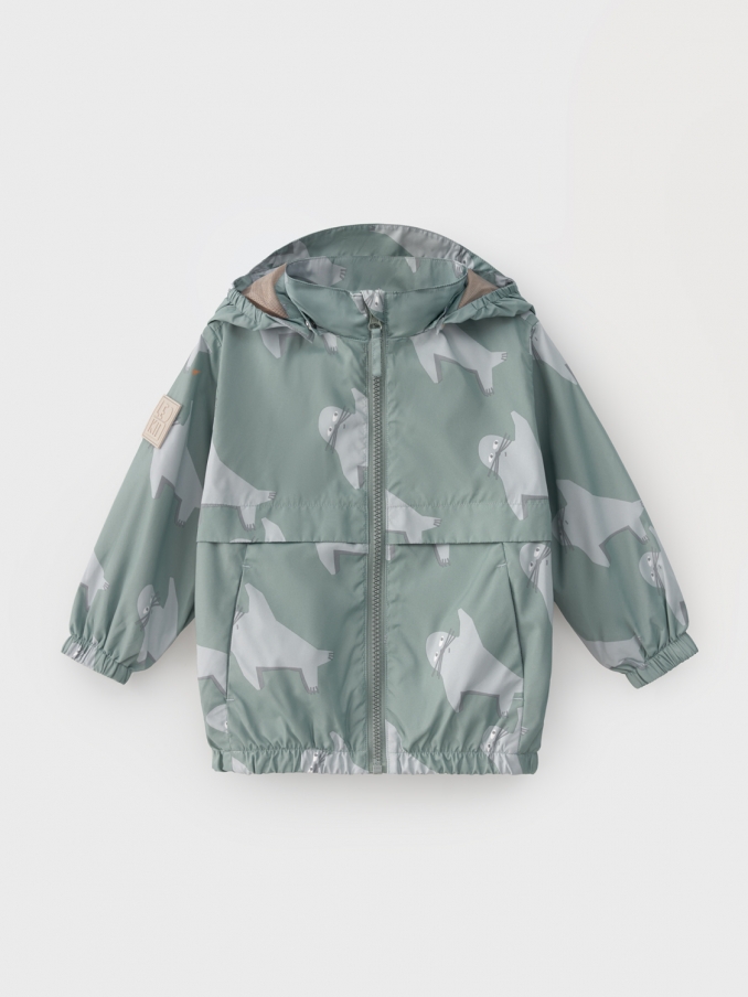 Geaca de vant - Sea Tot Green - Leokid