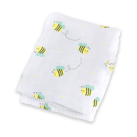 Muselina din bumbac 100% strat dublu - 120 x 120 cm - Lulujo Muselina din bumbac 100% strat dublu - 120 x 120 cm - Lulujo