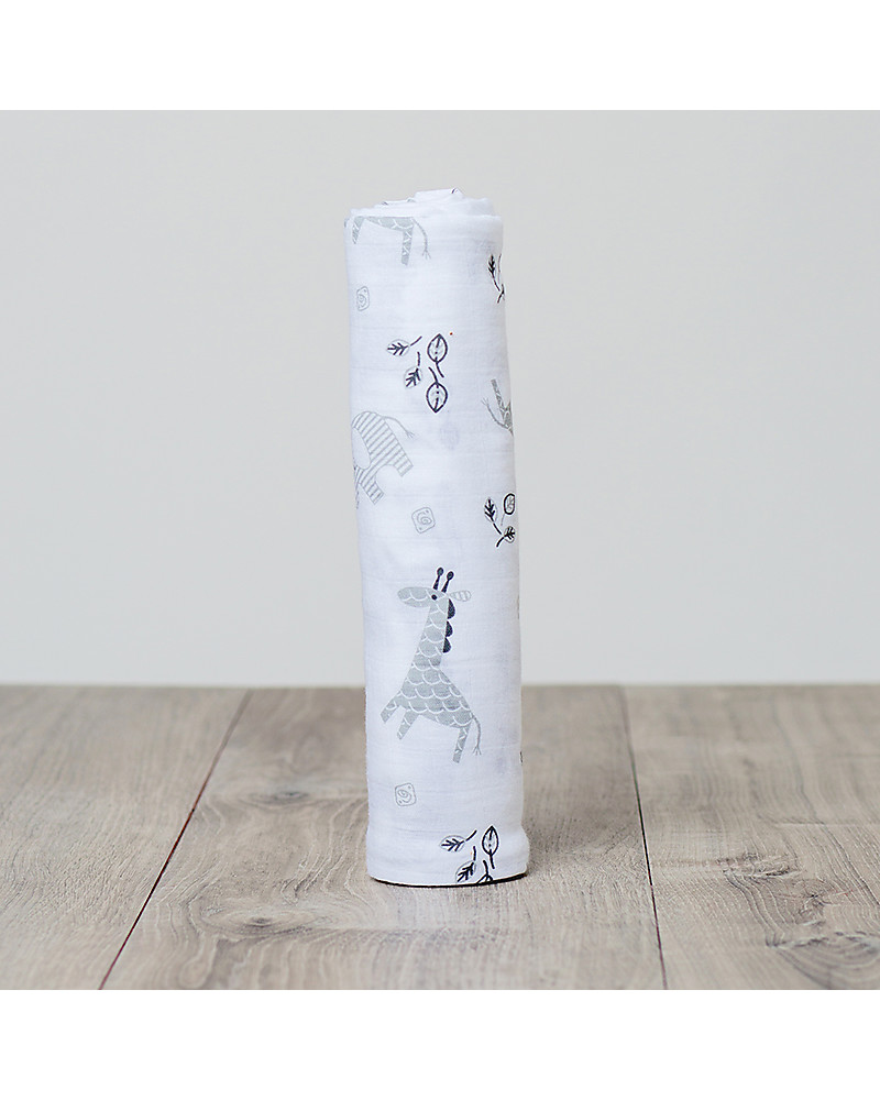 Muselina din bumbac 100% strat dublu - 120 x 120 cm - Lulujo