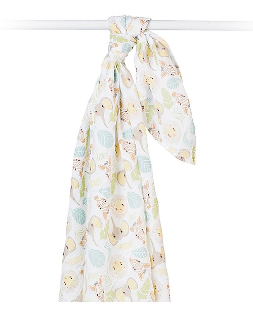 Muselina din bumbac 100% strat dublu - 120 x 120 cm -Lulujo