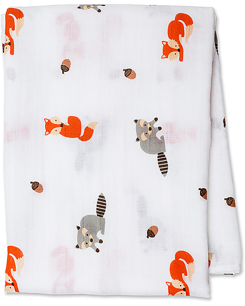 Muselina din bumbac 100% strat dublu - 120 x 120 cm - Lulujo