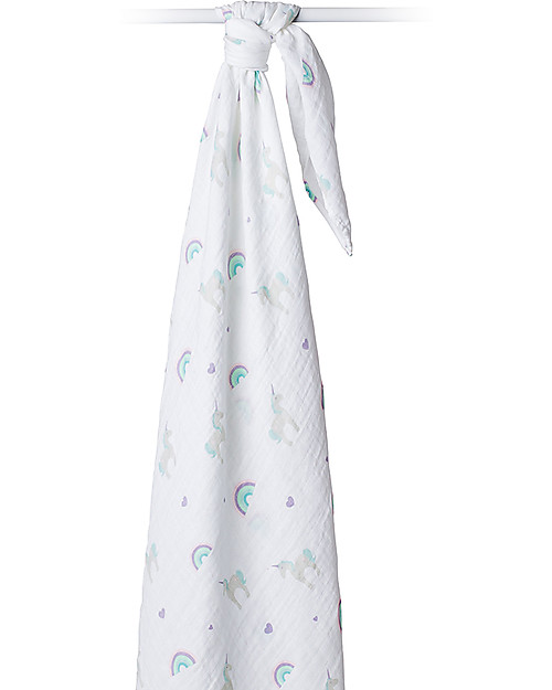 Muselina din bumbac 100% strat dublu - 120 x 120 cm - Lulujo