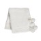 Patura din bumbac - cream cu pompoane cream - 80 x 100 cm - Effiki
