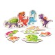 Mini 8 puzzle - Dinozauri fericiti - 16 piese