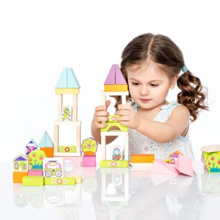 Blocuri din lemn pentru construit - Cubika